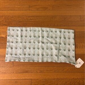 light blue flowers 14x28 pillow cover brand new!